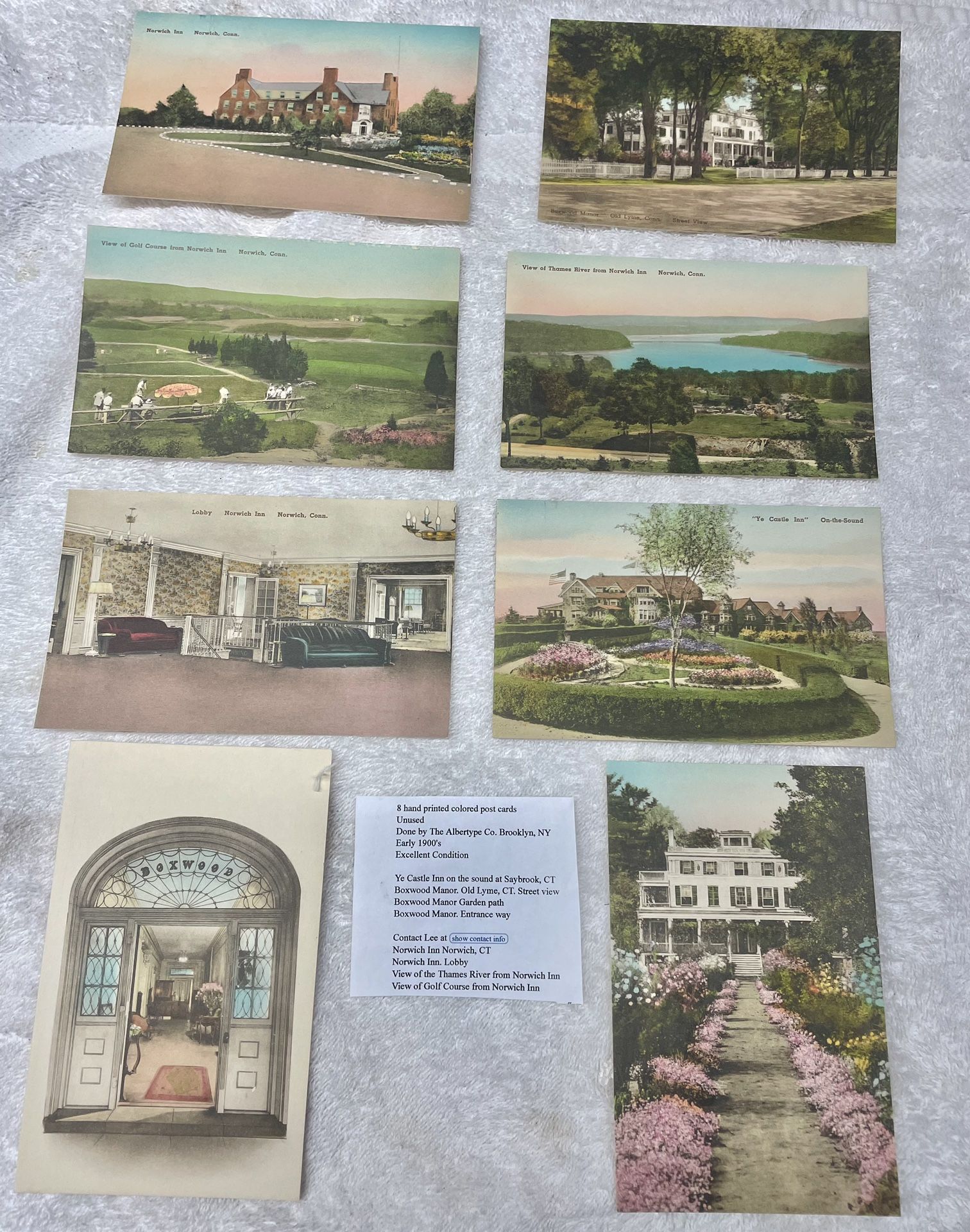 8 Post Cards-$20