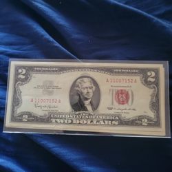 1963 $2 Dollar Red Seal Note