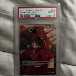 Luffy one piece psa10