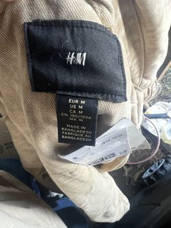 light brown zip-front jacket