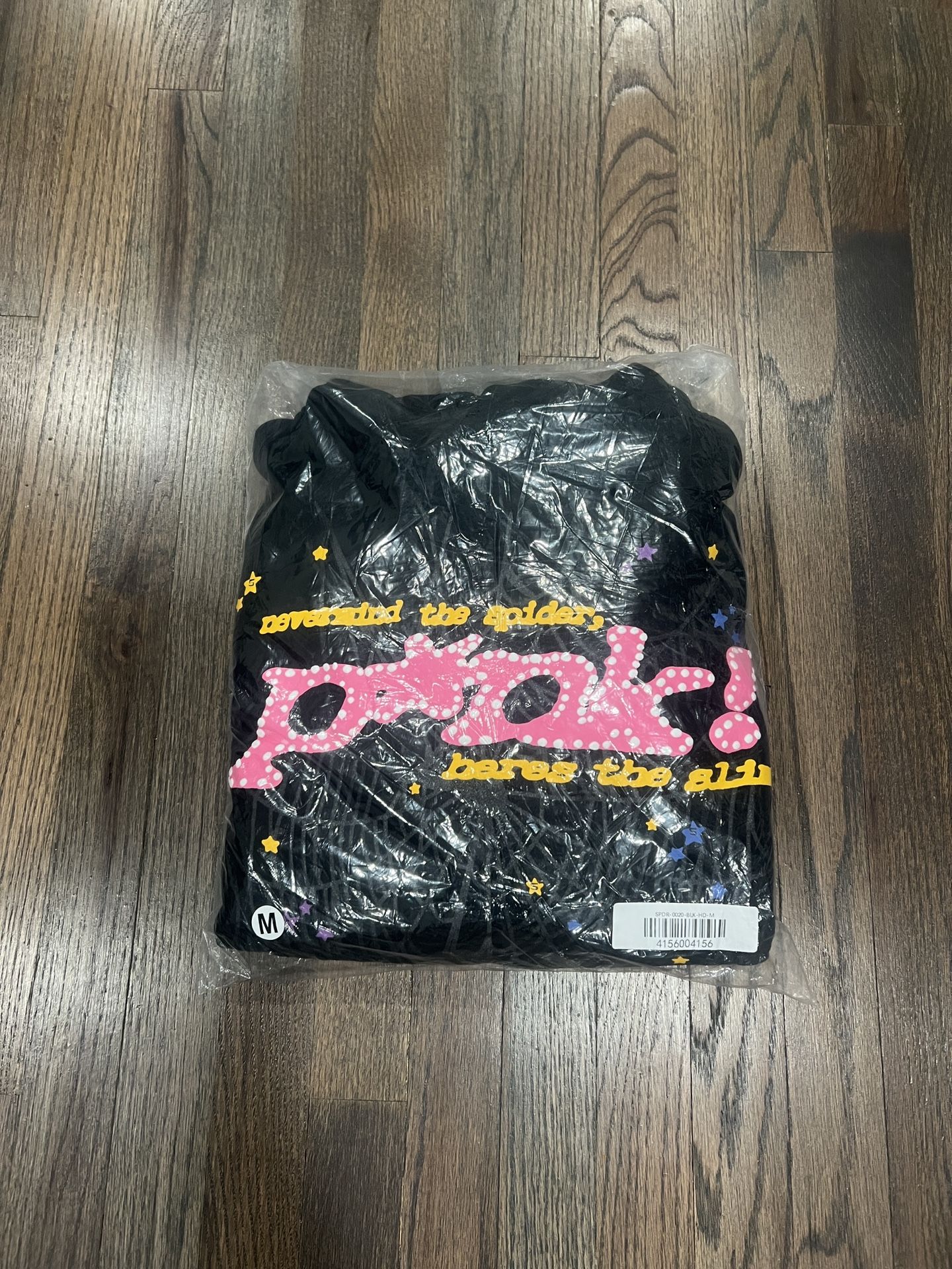Sp5der P*nk Hoodie ‘Black’ Size M