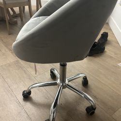 Grey Soft Lashing/desk Chair 