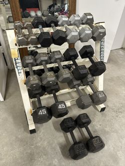 5-45 Steel Dumbell Set