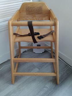 All wood baby high chair...