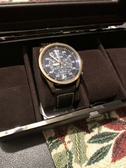 Citizen Eco-Drive Avion Chronograph (CA4213-18L) - Rose Gold/Blue - NEEDS STRAP - Chicago