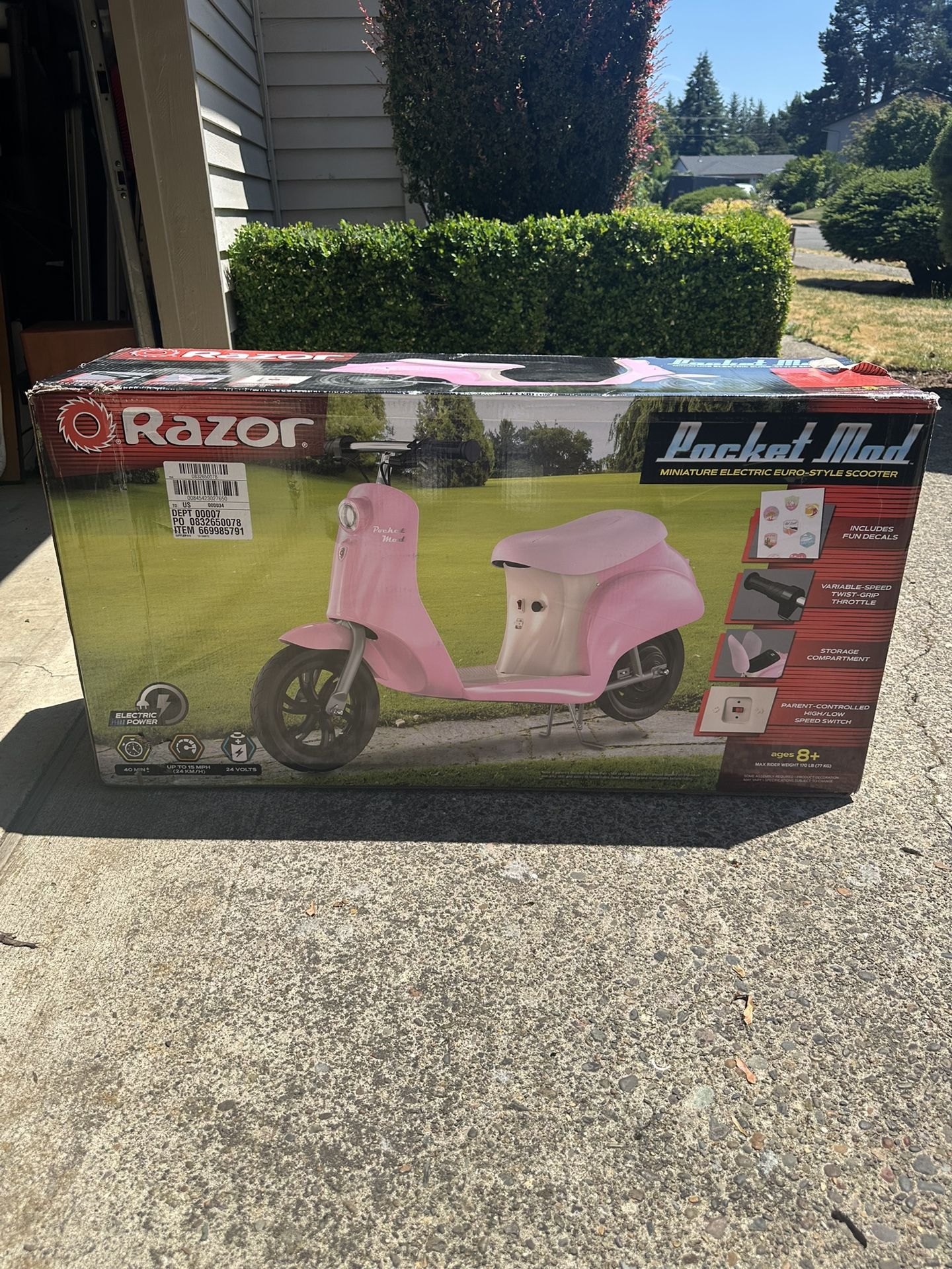 Razor Kids Electric Scooter Pocket Mod