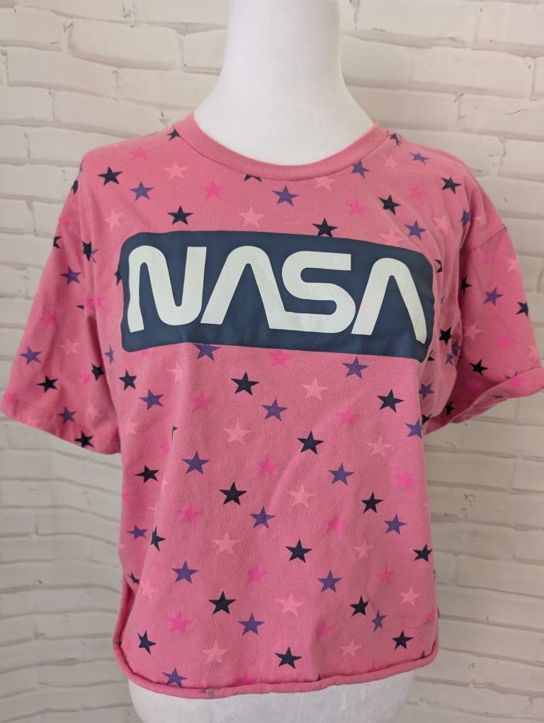 Hyper Space Cropped Shirt Size L