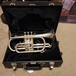 Silver Cornet With Case And MouthPiece New