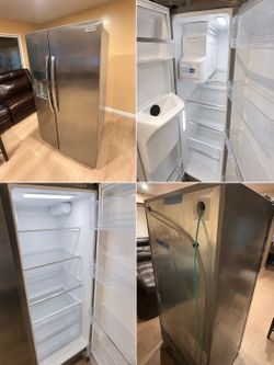 Frigidaire Stainless Steel Side-by-Side Refrigerator – Works Great – Lightly Used