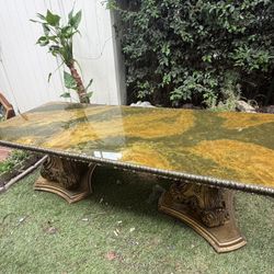 Vintage Hollywood Regency Coffee Table  