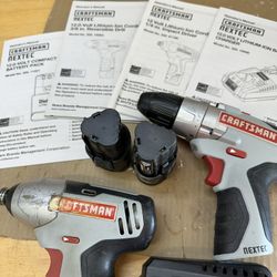  $$ 20 Craftsman Drill Combo Set (cordless)