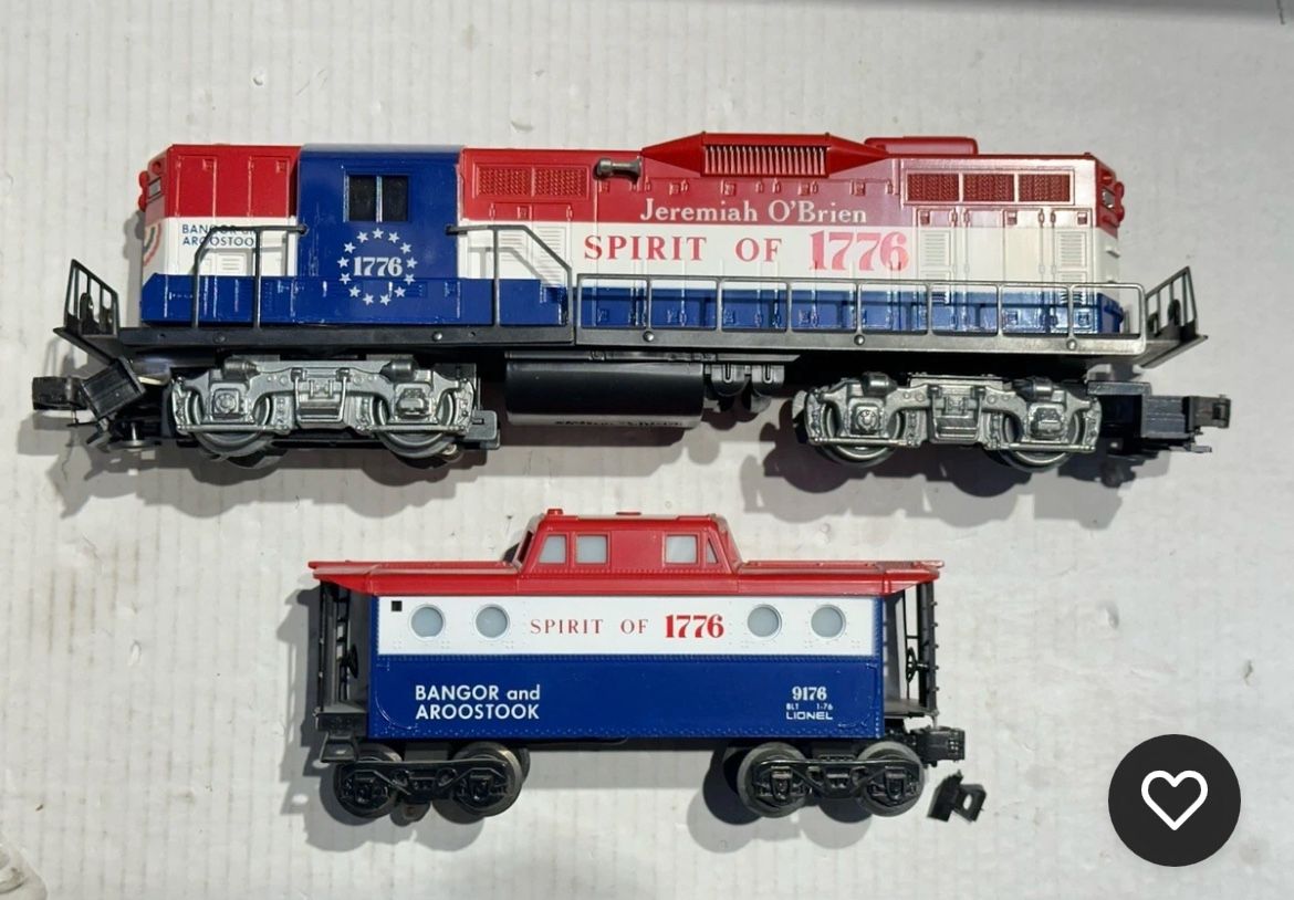 Lionel O Scale GP-9.   Bangor & Aroostook Diesel Locomotive And Caboose 