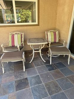 Patio table and chairs