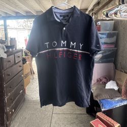 Tommy Hilfiger navy polo shirt 