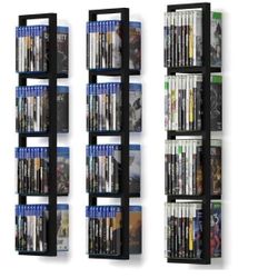 Set of 3 Floating DVD/CD Shelves