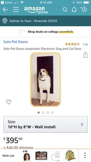 Solo Dog Door Electronic For Sale In Riverside Ca Offerup