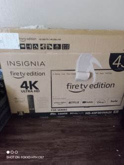 Insignia fire edition 4k ultra hd 43 " screen. T.v