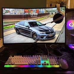 27 “ Curved Screen 180hz 1440p Gaming Monitor.
