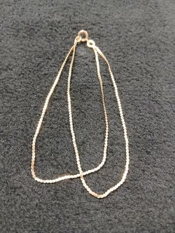 14k Solid Gold Bracelet 1.6 G 7.5 In