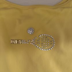 Tennis Outfit Skirt And Top With Bling