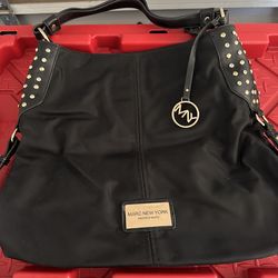 Marc New York Studded Shoulder Bag – Black & Gold – Excellent Condition
