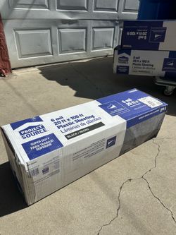 Rolls of plasic sheet 20’ x 100’