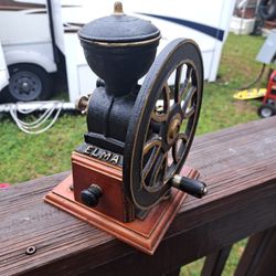 NOS Antique ELMA coffee Grinder 