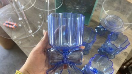 Party coquette blue bow