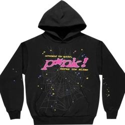 BLACK SP5DER HOODIE