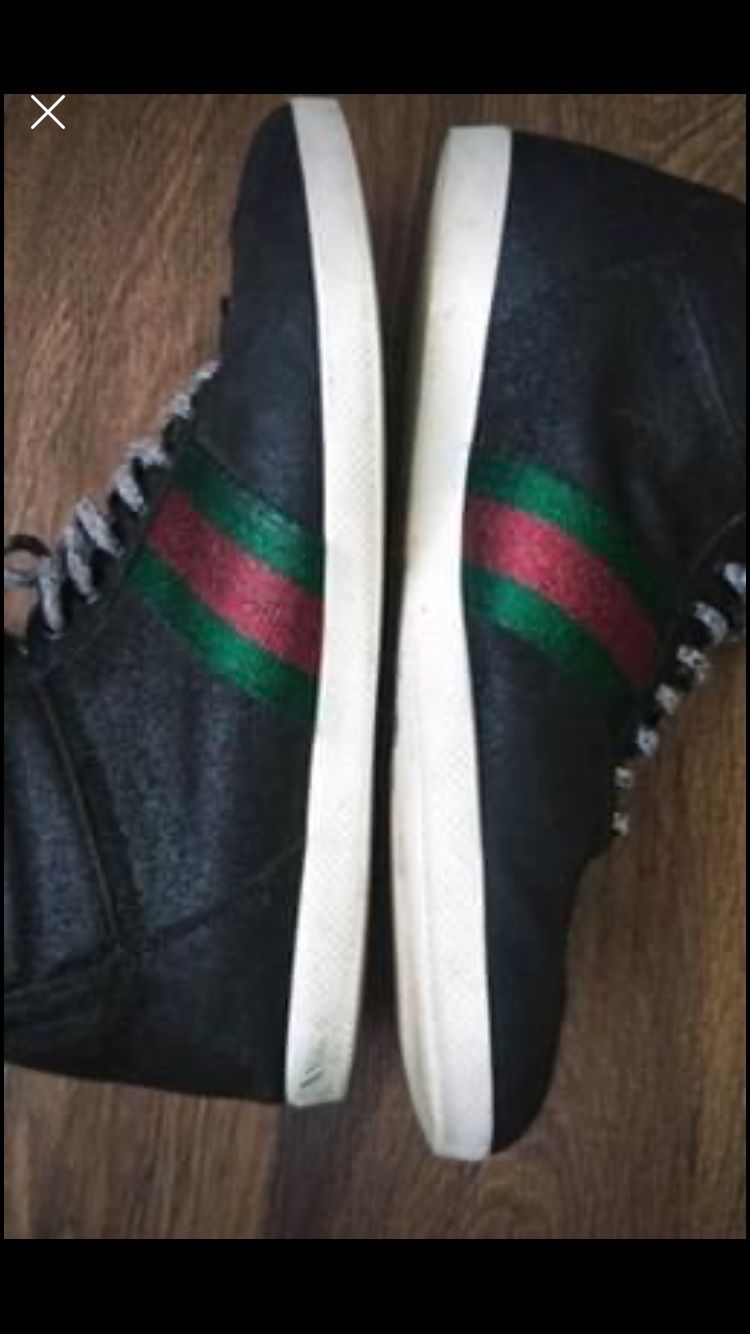 Gucci hightops size 8.5