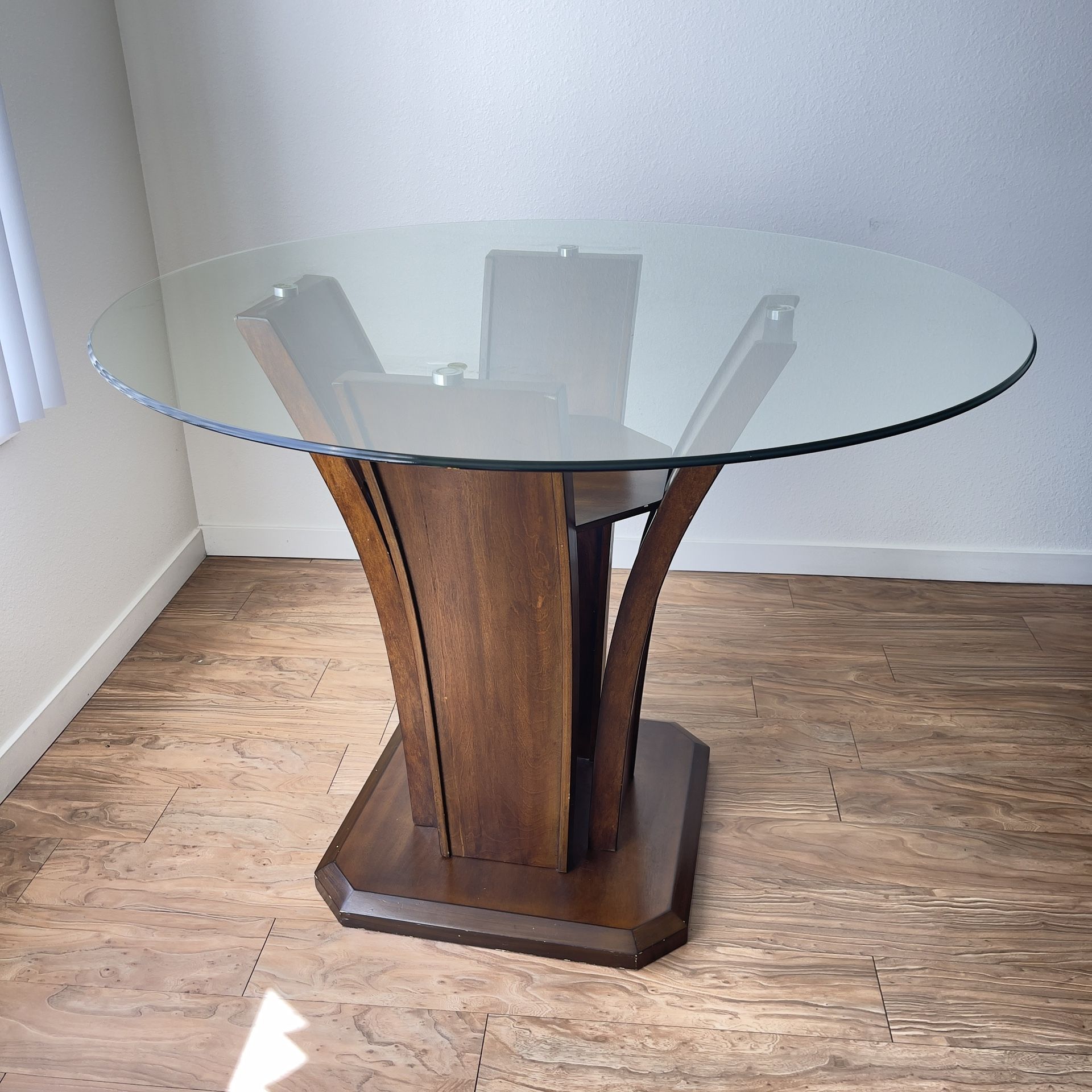 Round Glass Table