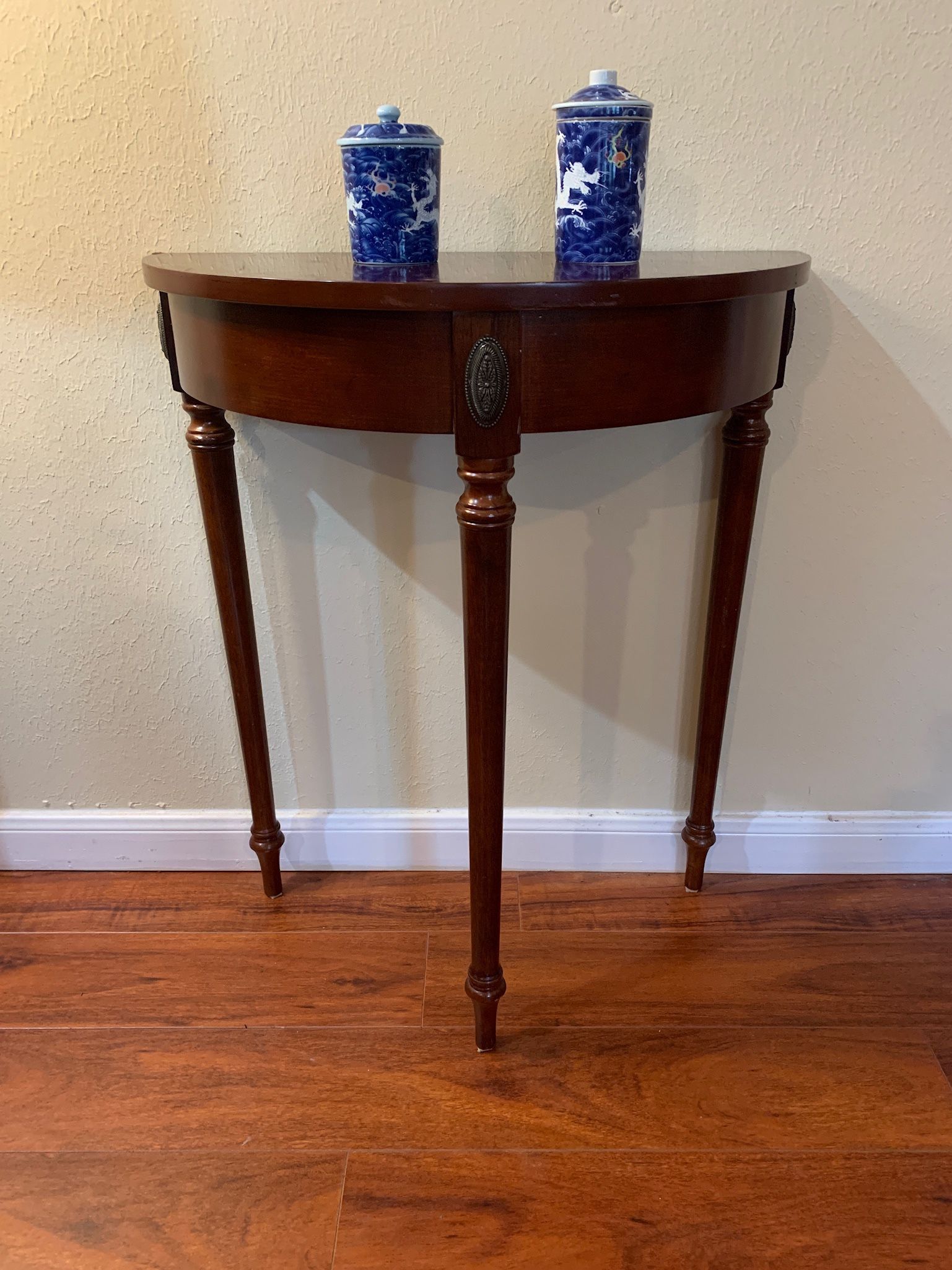 Bombay Company Cherry Wood Half Moon End Table