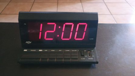 Vintage digital alarm clock