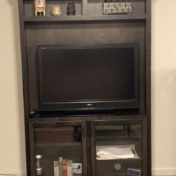 Custom made TV console – solid wood