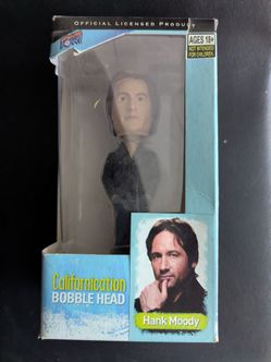 Californication Bobblehead Hank Moody  Bang Pow! David Duchovny Bobble  Open box