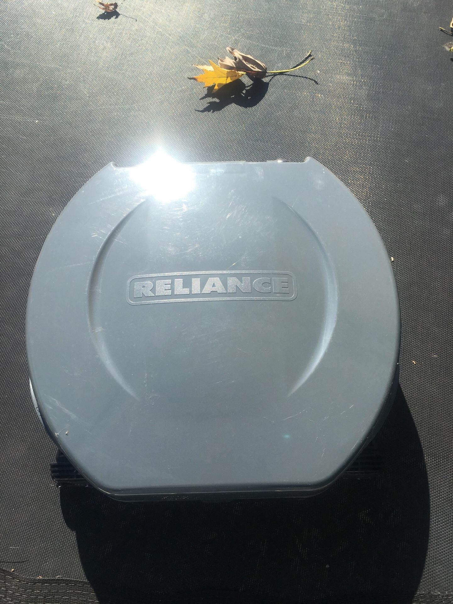 Portable camping toilet never used
