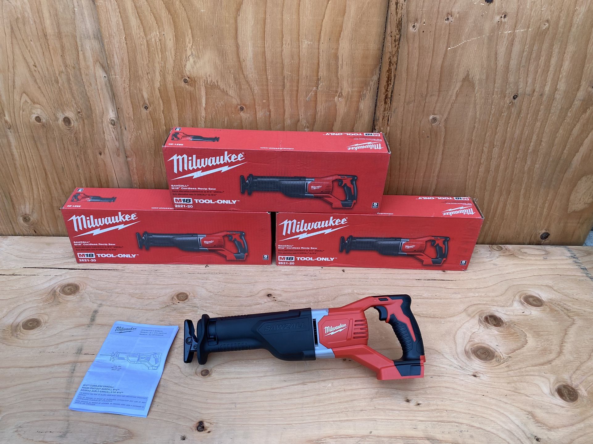 Milwaukee Sawzall M18 Cordless Recip Saw Model 2621-20 (Tool Only)