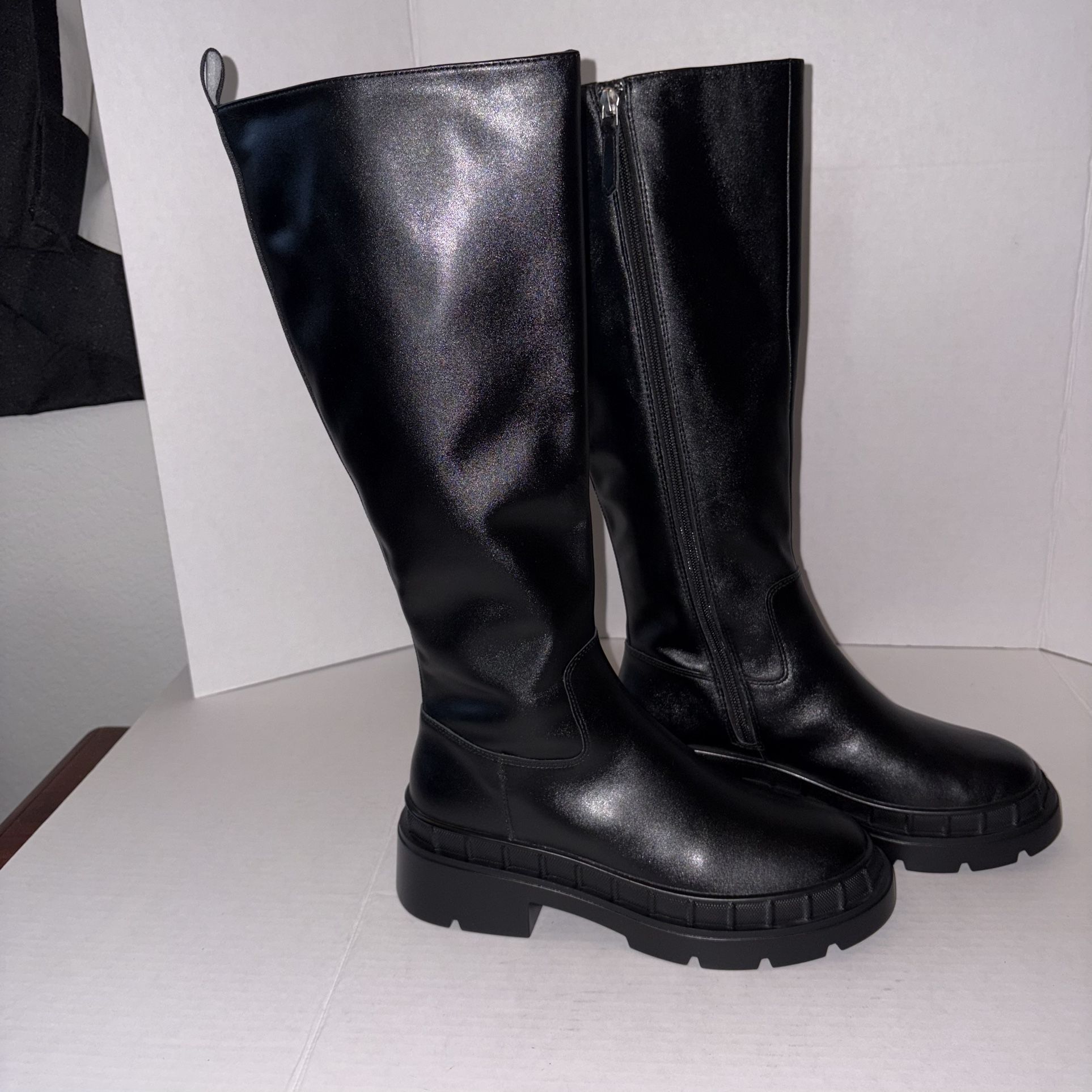 Leather Boots Marked Size 7.5 But Will Fit An 8