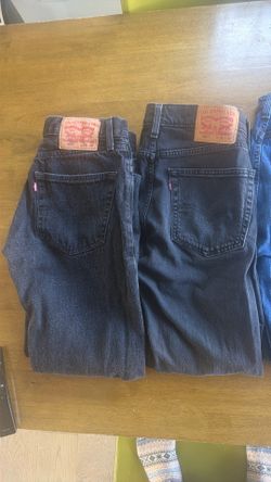 Men’s black and navy 505 Jeans 30x30