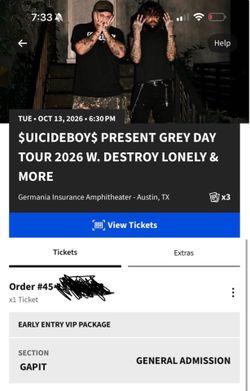 $Uicideboys ticket