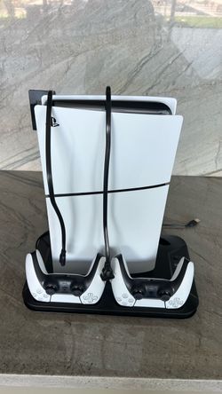 PlayStation 5 Slim Bundle - 2 Controllers & Charging Stand