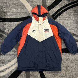 90s Vintage Nike Syracuse University Orangemen Puffer Jacket Vintage