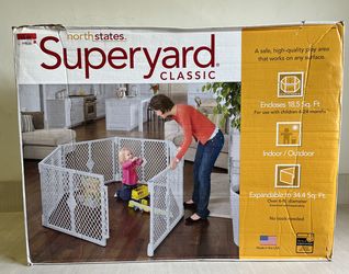 North States Superyard Classic Baby Play Yard (NEW)