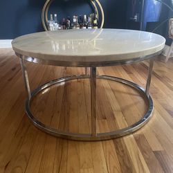 Marble top coffee table