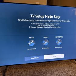 Samsung 65in Crystal UHD Smart TV