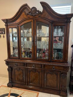 Solid wood, very nice and elegant China