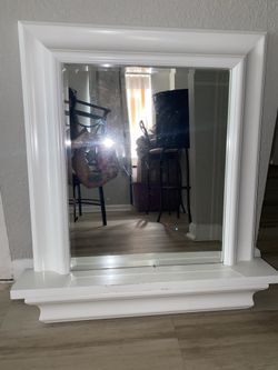 White Vanity Mirror 