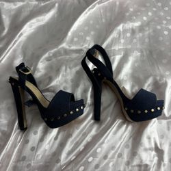 Dark Denim Heels 