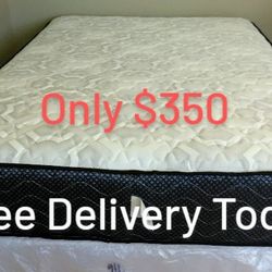 Free Delivery Today. New Queen Matt N Box $350