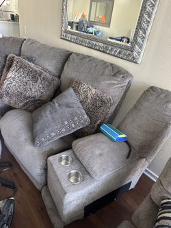 Brown Couches w/ electric reclining